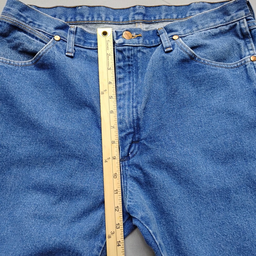 Wrangler Cowboy Cut Regular Fit Jeans Mens 36x34 Medium Wash Denim 1013MWZPW - Picture 7 of 8